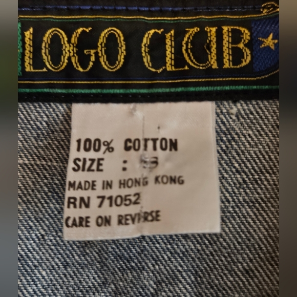 Logo Club Blue Denim Jacket with Colorful Boot Patchwork - Size XL - Picture 8 of 8